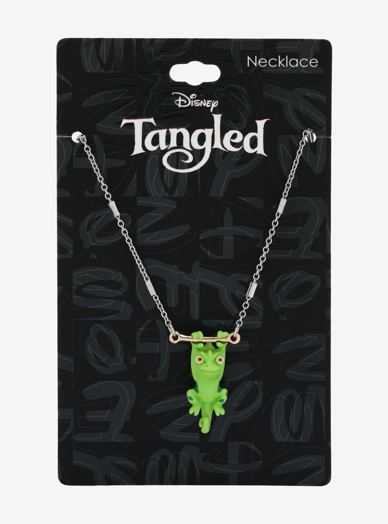 Disney Tangled Pascal Hanging Necklace, , alternate