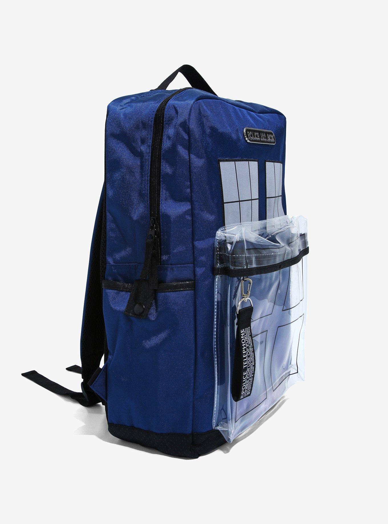 Doctor Who TARDIS Clear Pocket Backpack, , alternate