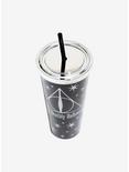 Harry Potter Deathly Hallows Silver Foil Acrylic Travel Cup, , alternate