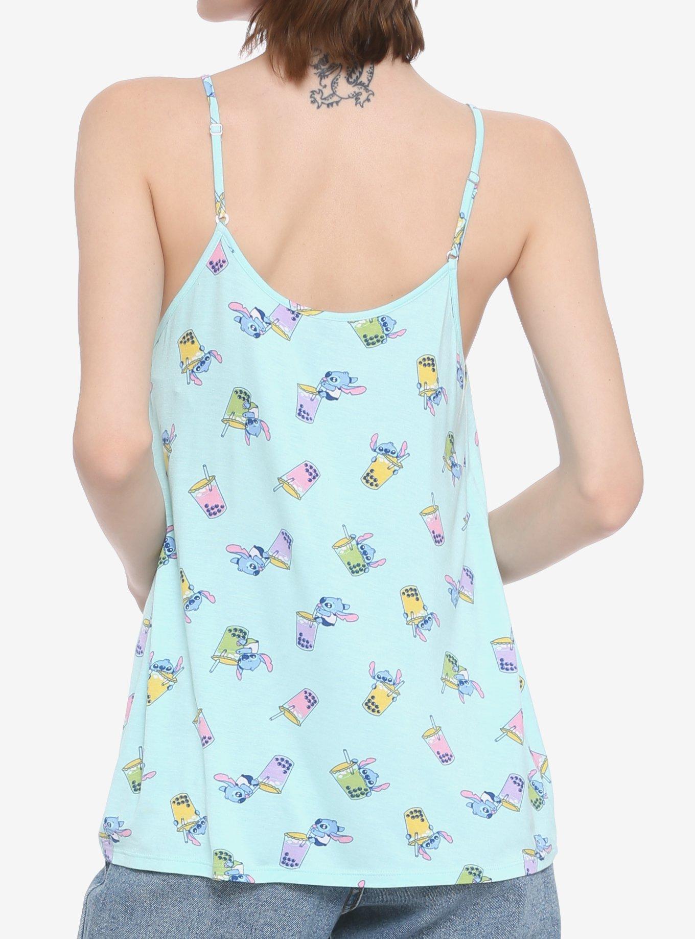 Disney Lilo & Stitch Pastel Boba Girls Strappy Tank Top, MULTI, alternate