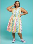 Her Universe Disney Lilo & Stitch Ice Cream Stripe Tie-Front Girls Woven Tank Top Plus Size, MULTI, alternate