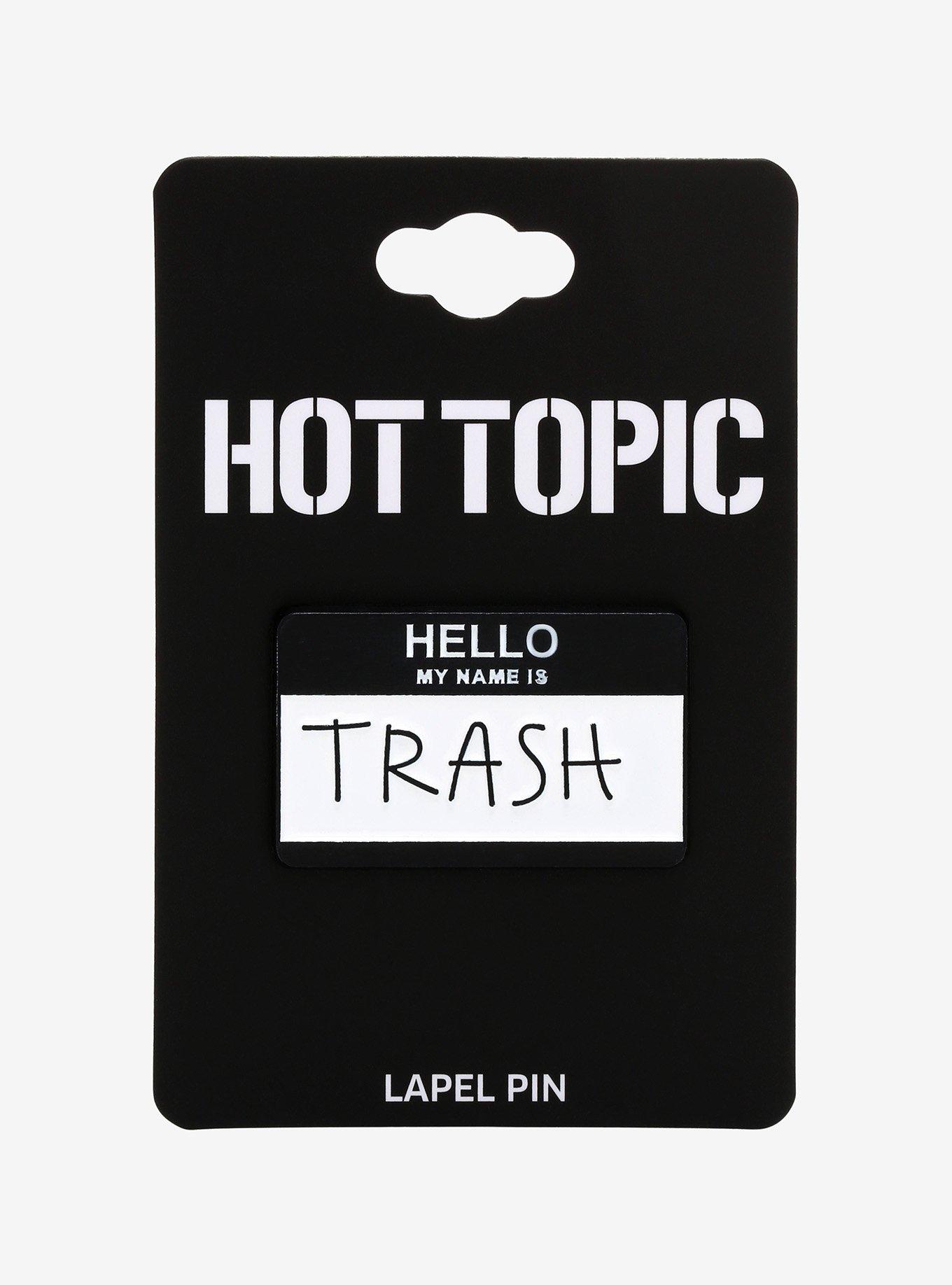 Hello Trash Enamel Pin, , alternate