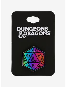 Dungeons & Dragons D20 Anodized Enamel Pin, , hi-res