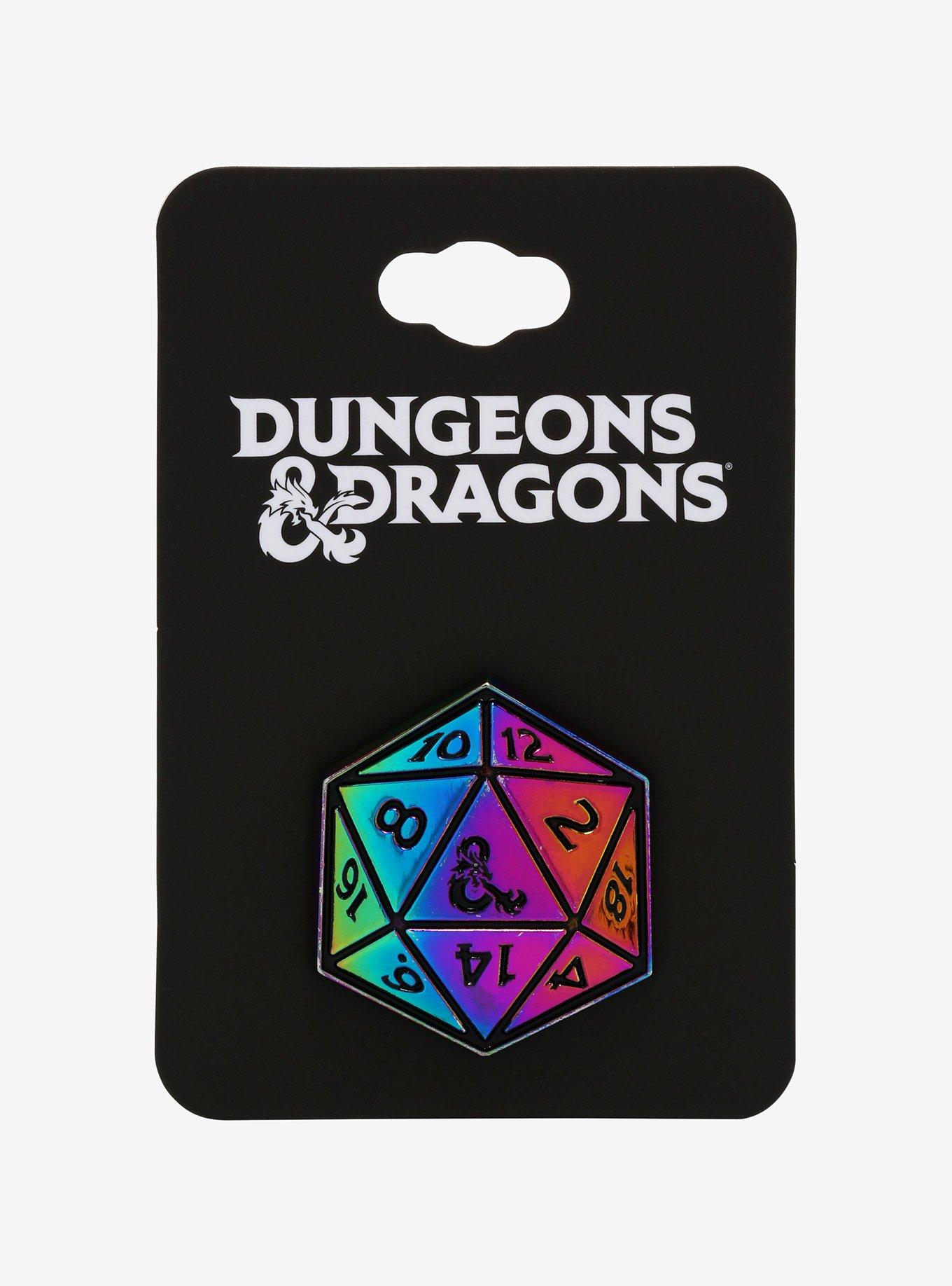 Dungeons & Dragons D20 Anodized Enamel Pin, , alternate