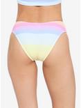 Pastel Rainbow Hipster Swim Bottoms, WHITE, alternate