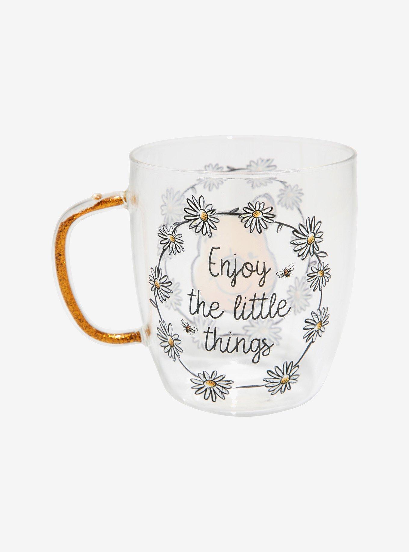 Disney Winnie the Pooh Glitter Handle Glass Mug - BoxLunch Exclusive, , alternate