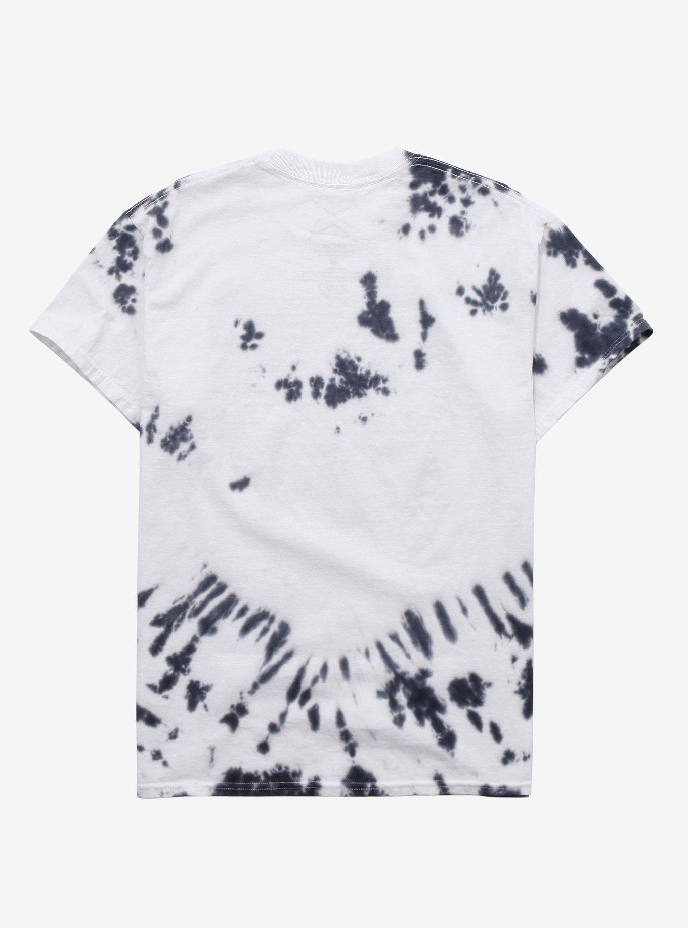 Mire Black & White Tie-Dye T-Shirt By Built From Sketch, BLACK, alternate