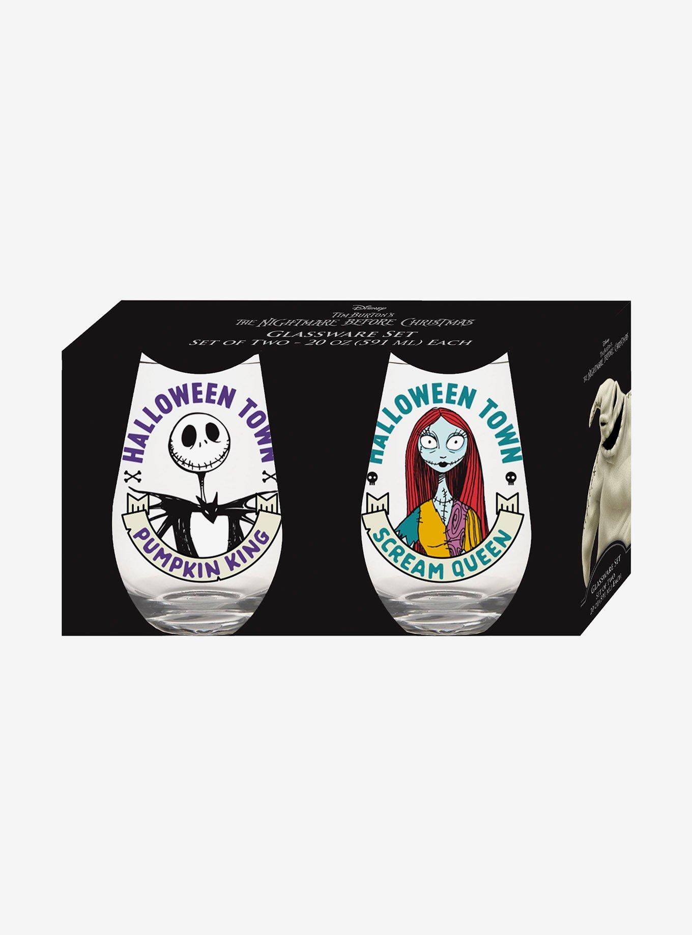 The Nightmare Before Christmas Jack & Sally Stemless Wine Glass 2 Pack, , alternate