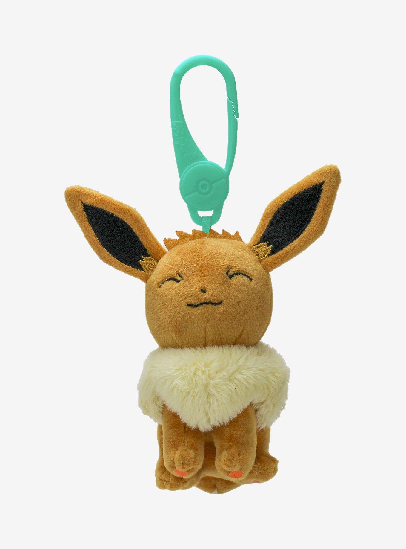 Pokémon Smiling Eevee Plush Keychain, , alternate