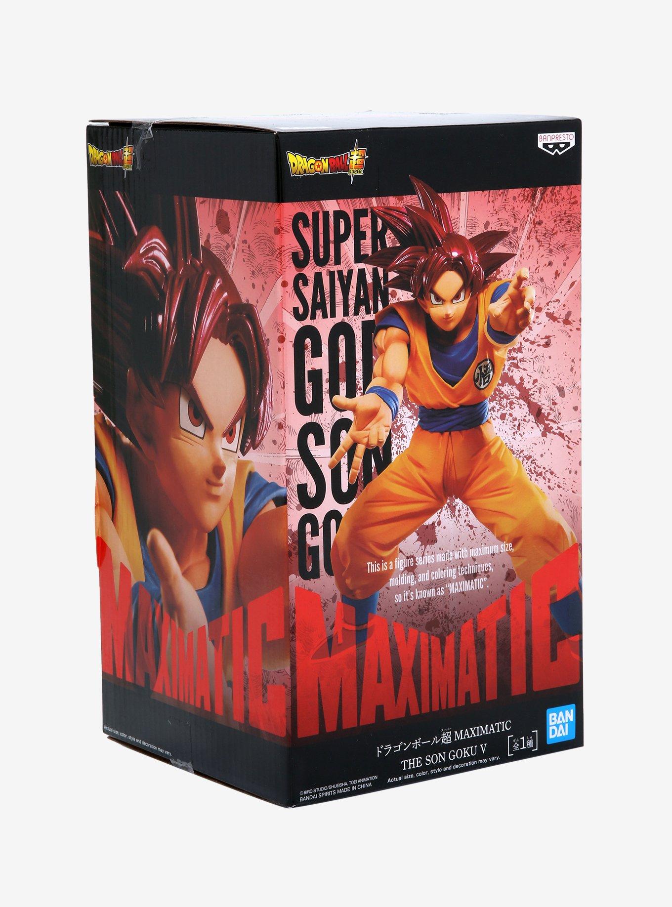 Banpresto Dragon Ball Super Maximatic Super Saiyan God Goku V Figure, , alternate