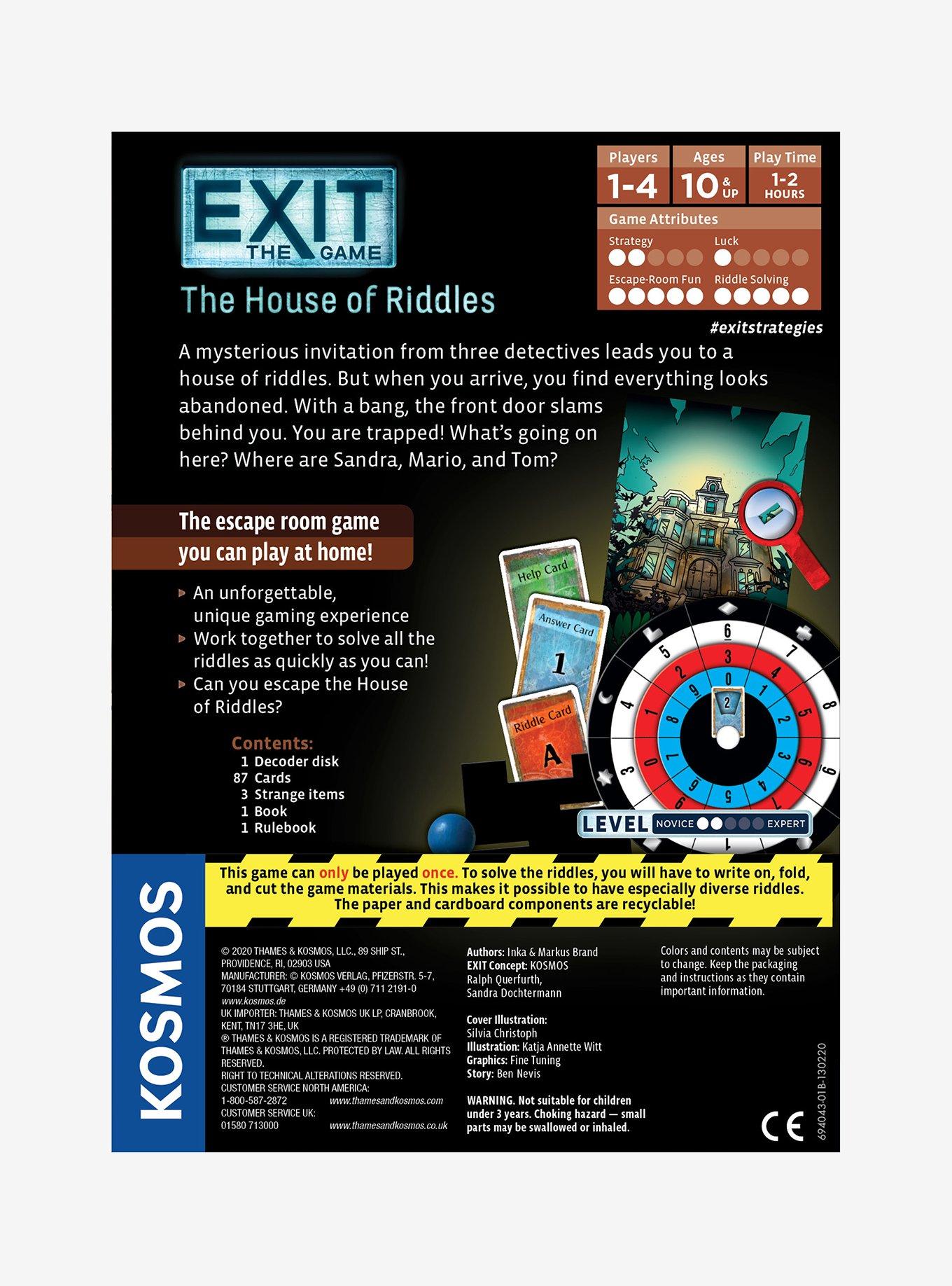 Exit: The Game The House Of Riddles Game, , alternate