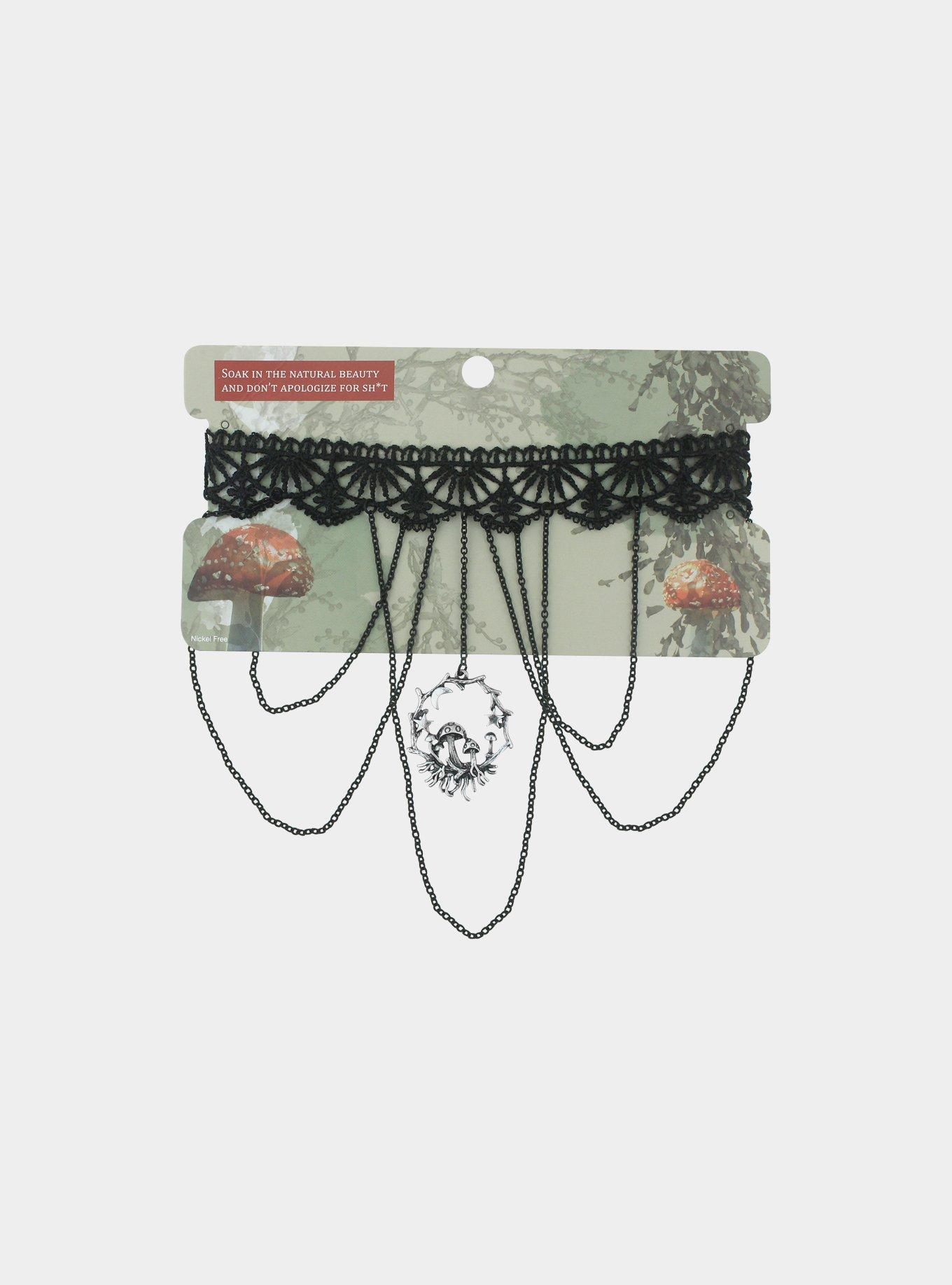 Mushroom Chain Choker, , alternate