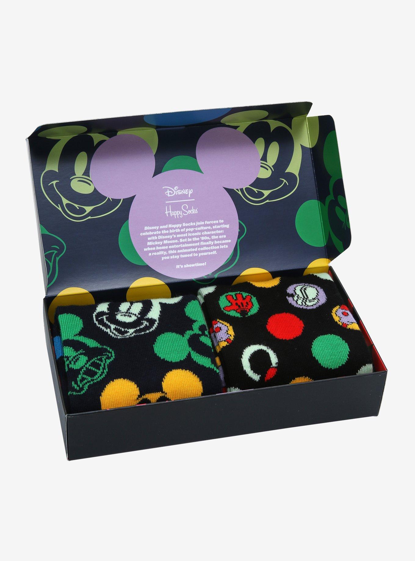 Happy Socks Disney Mickey Mouse Rainbow Crew Sock Gift Box Set, , alternate