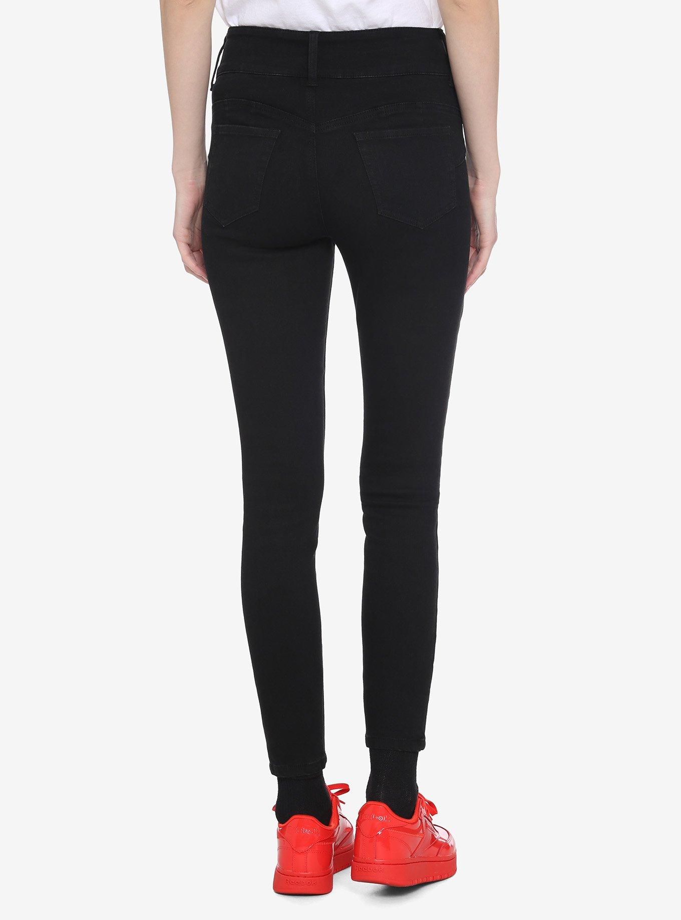 Disney Valentine's Mickey Mouse & Minnie Mouse Kiss High-Waisted Jeggings, MULTI, alternate