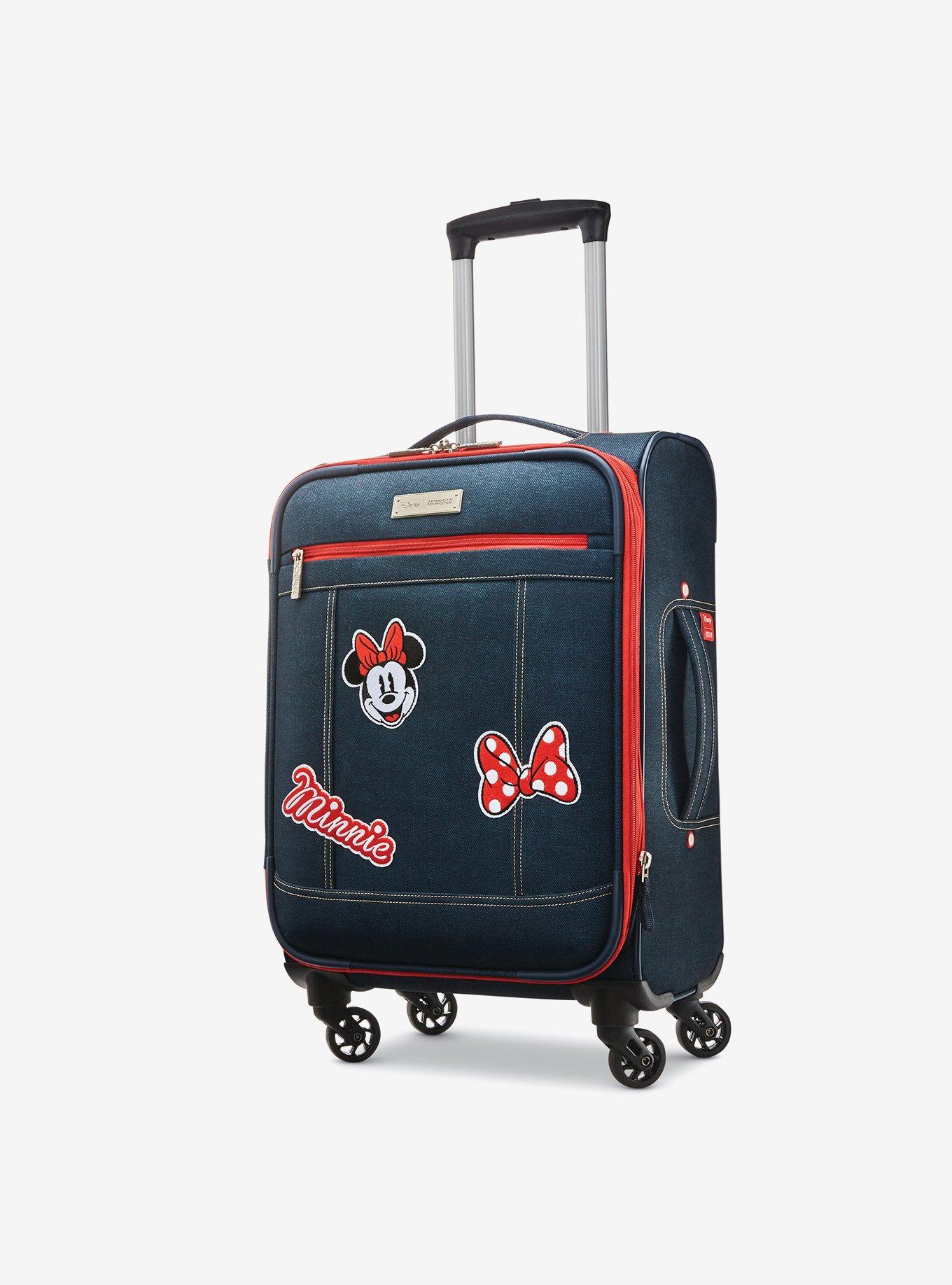 Disney Minnie Mouse Denim Krush 19 Inch Spinner Luggage, , alternate