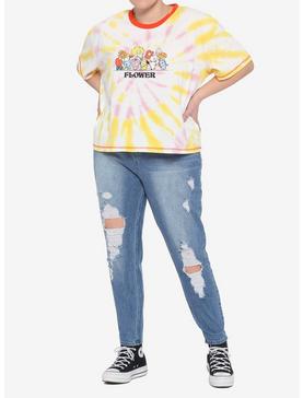 BT21 Flower Tie-Dye Girls T-Shirt Plus Size, , hi-res