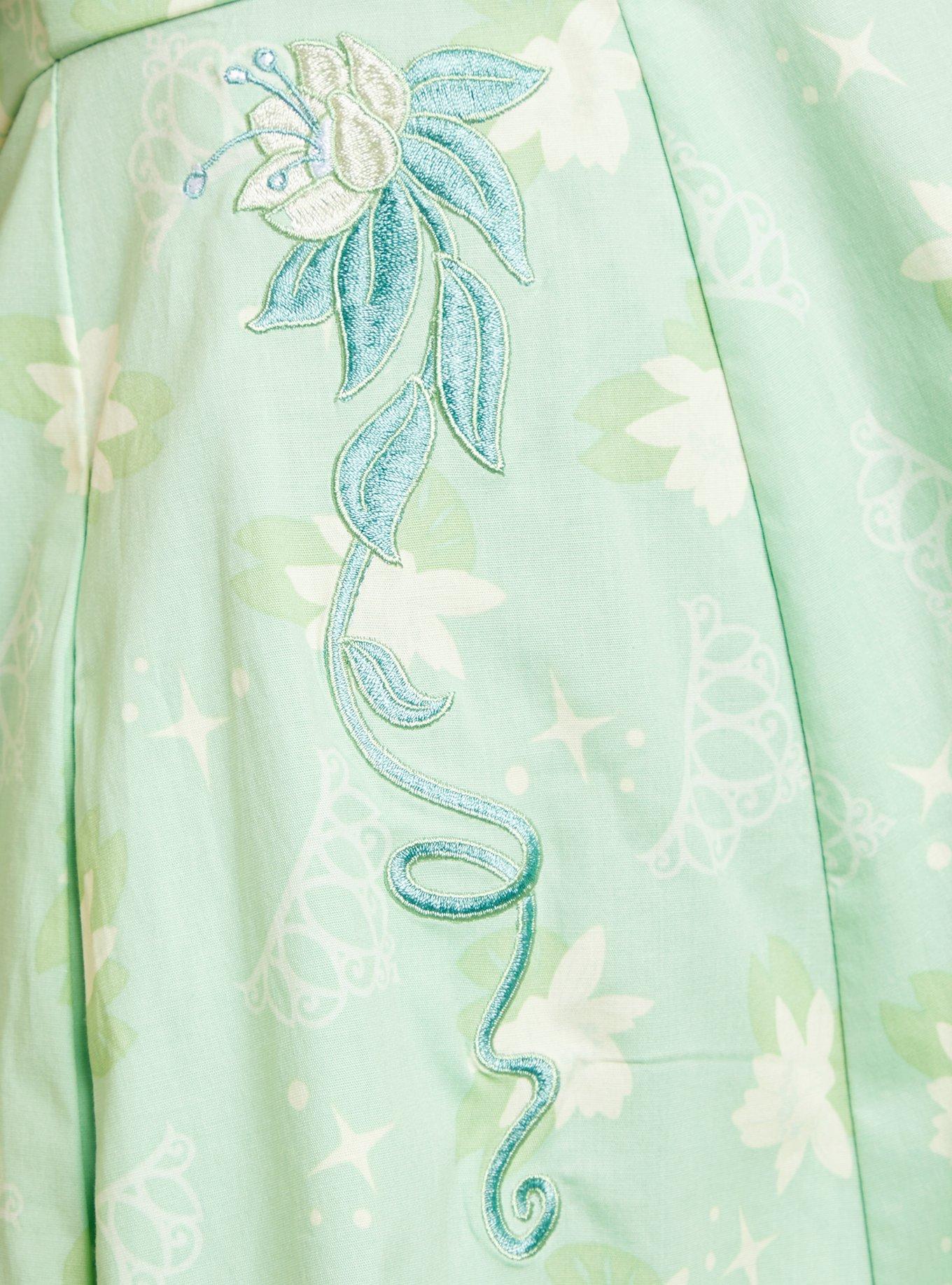 Her Universe Disney The Princess And The Frog Icon Retro Halter Dress, GREEN, alternate