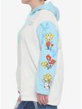 BT21 Floral Tie-Dye Color-Block Girls Hoodie Plus Size, MULTI, alternate