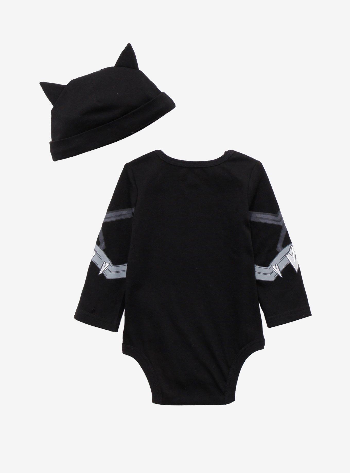 Marvel Black Panther T'Challa Infant One-Piece Set - BoxLunch Exclusive, BLACK, alternate
