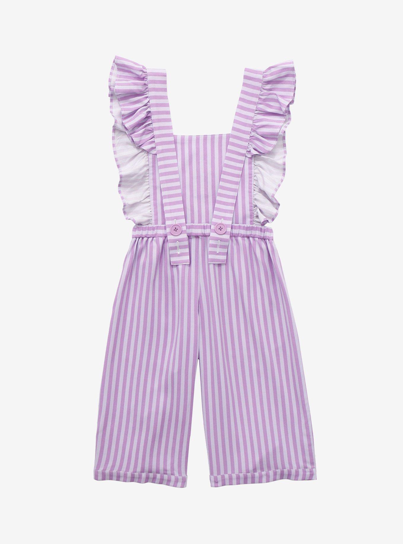 Disney The Princess and the Frog Tiana Striped Toddler Romper - BoxLunch Exclusive, LIGHT PURPLE, alternate