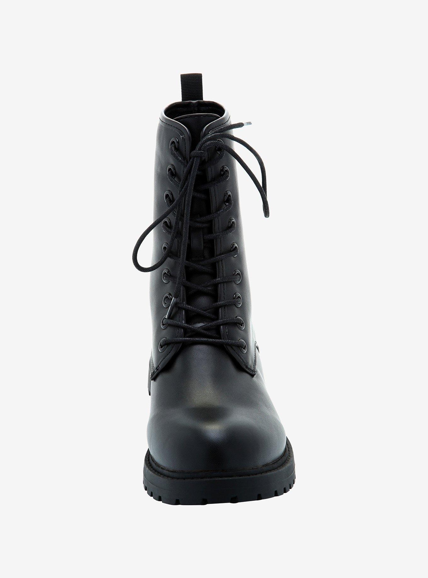 Black Combat Boots, MULTI, alternate