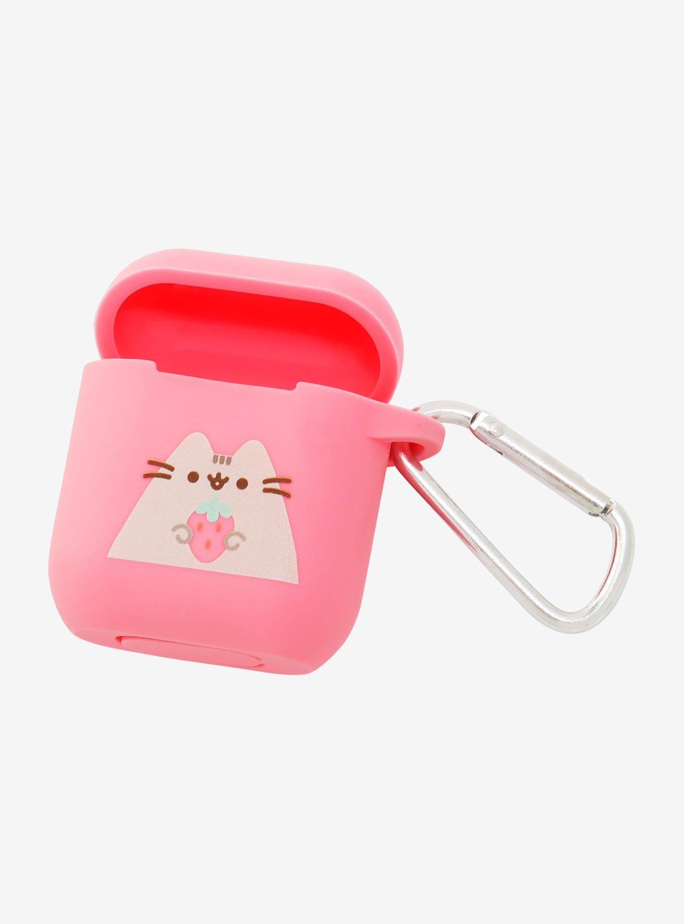 Pusheen Strawberry Wireless Earbud Case Cover, , alternate