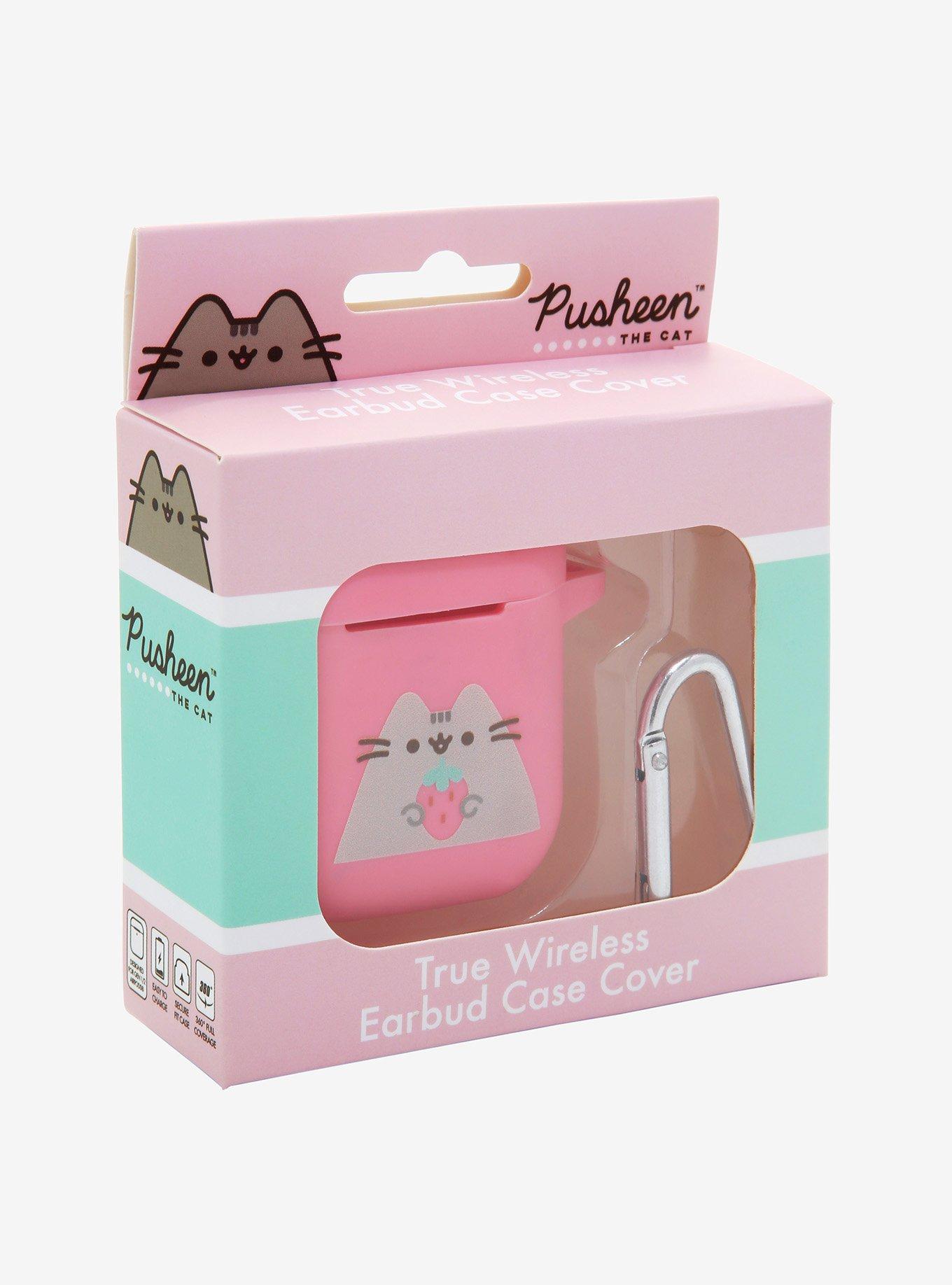 Pusheen Strawberry Wireless Earbud Case Cover, , alternate