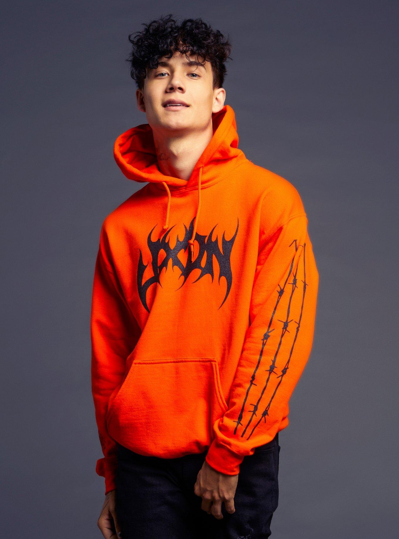 Jxdn Angel Demon Hoodie, ORANGE, alternate