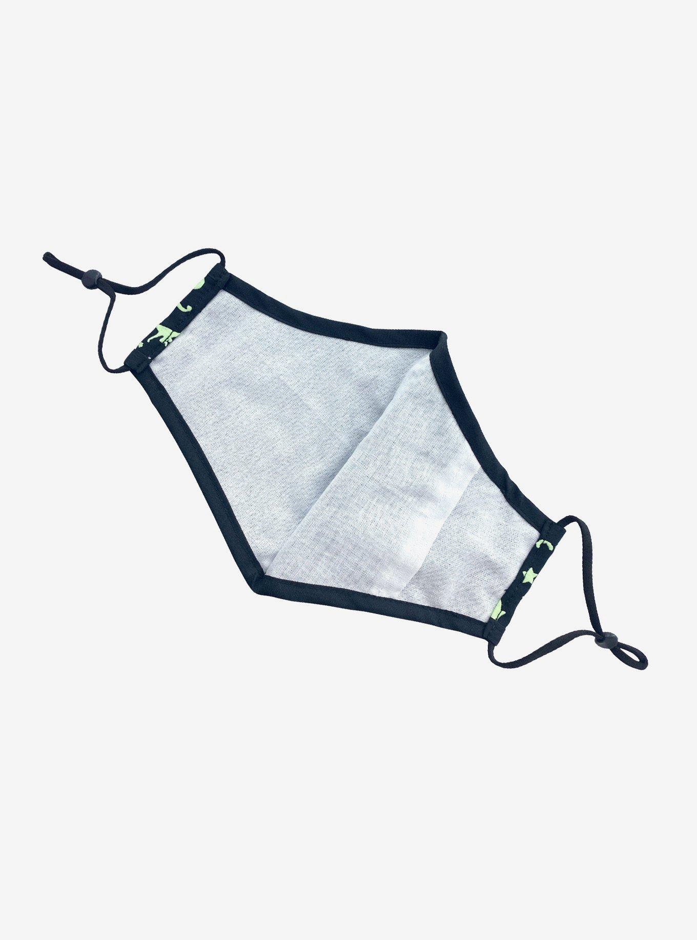 Dinosaur Glow-In-The-Dark Fashion Face Mask, , alternate