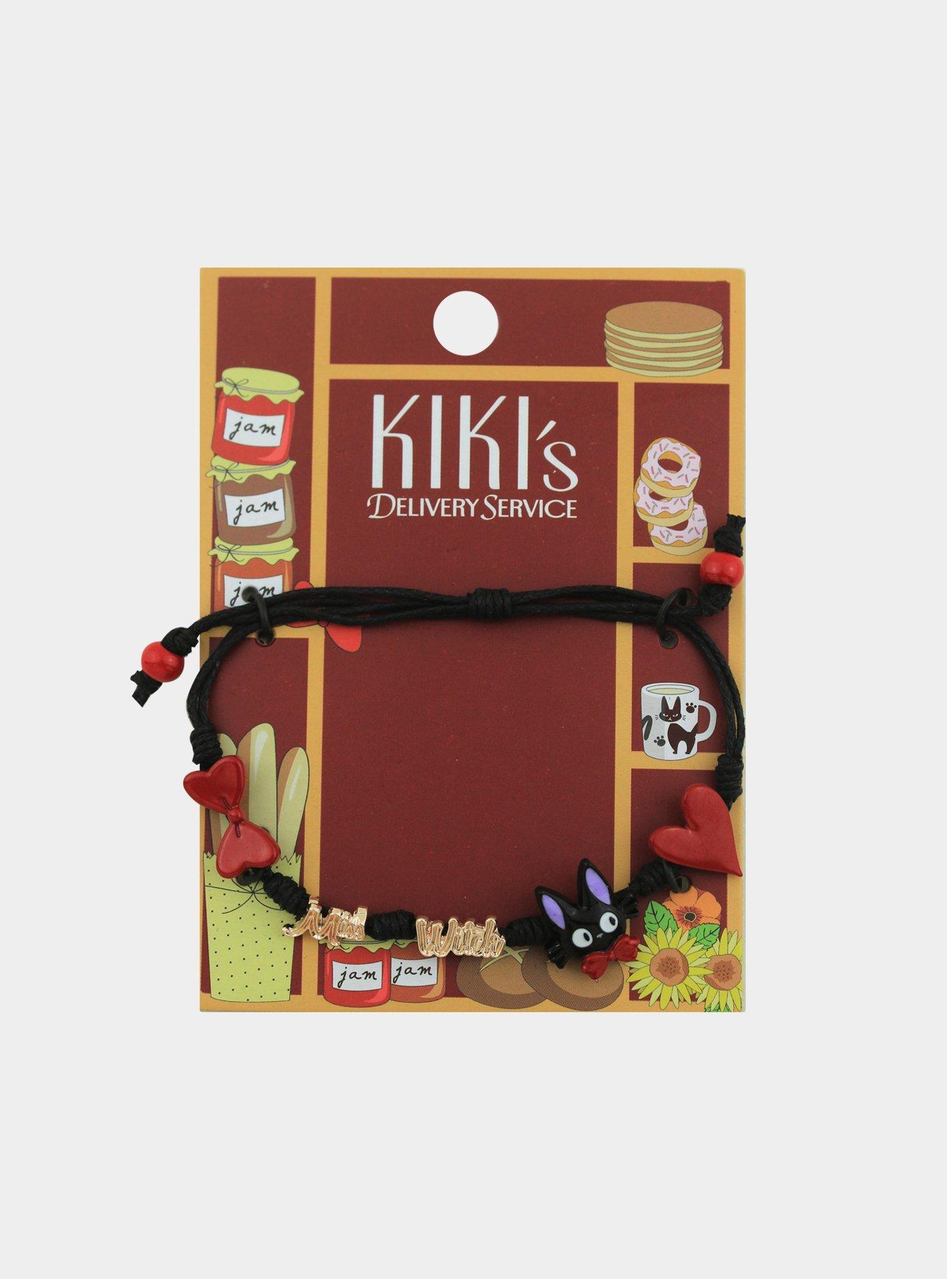 Studio Ghibli Kiki's Delivery Service Jiji Charm Cord Bracelet, , alternate