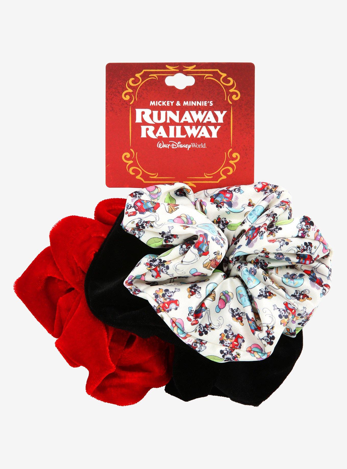 Disney Mickey & Minnie's Runaway Railway Scrunchy Set - BoxLunch Exclusive, , alternate