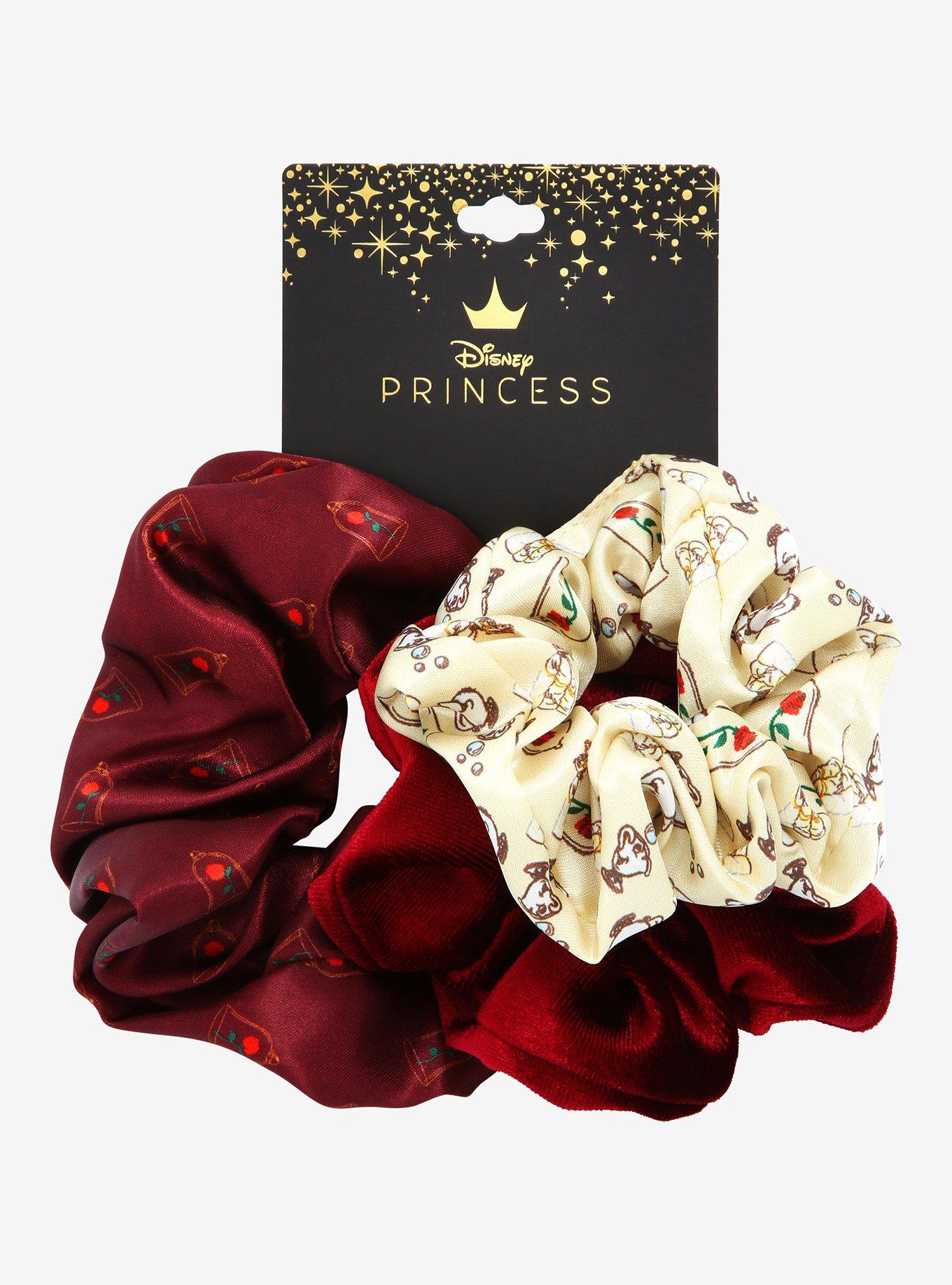 Disney Beauty and the Beast Velvet Scrunchy Set - BoxLunch Exclusive, , alternate