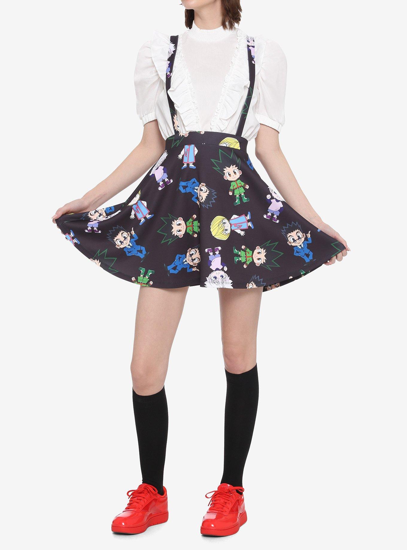 Hunter X Hunter Chibi Suspender Skirt, MULTI, alternate
