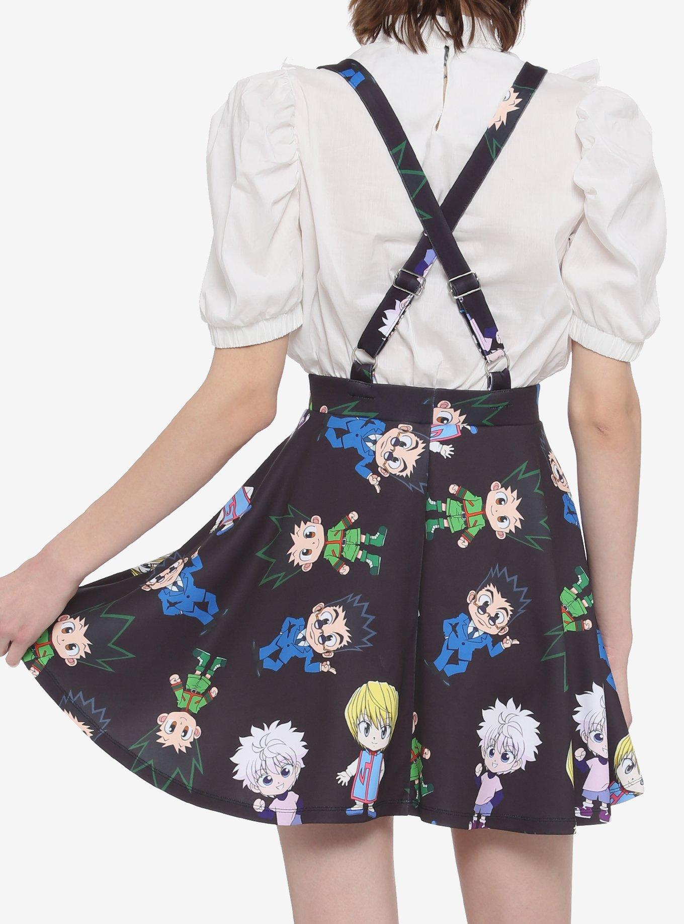 Hunter X Hunter Chibi Suspender Skirt, MULTI, alternate