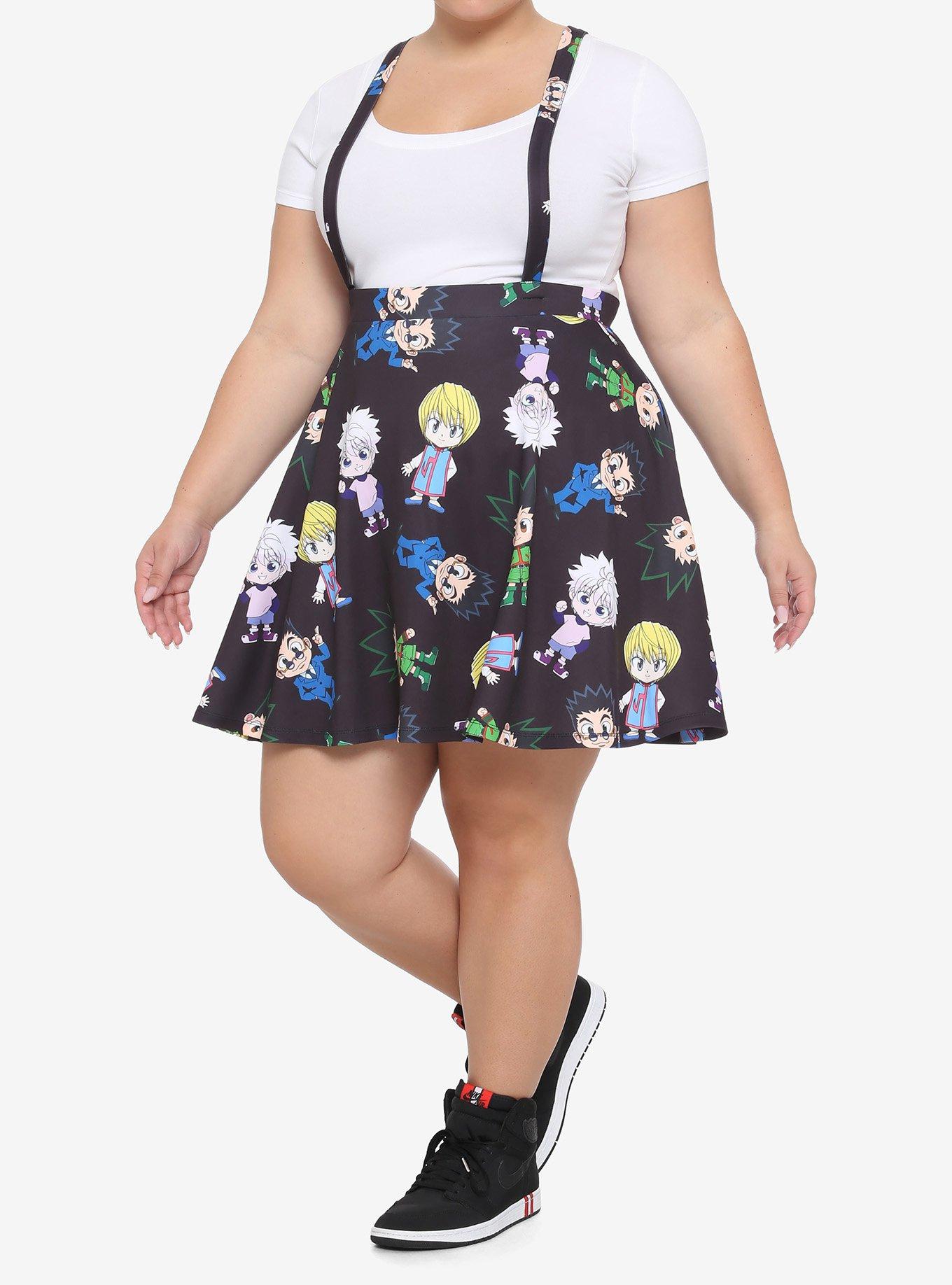 Hunter X Hunter Chibi Suspender Skirt Plus Size, MULTI, alternate
