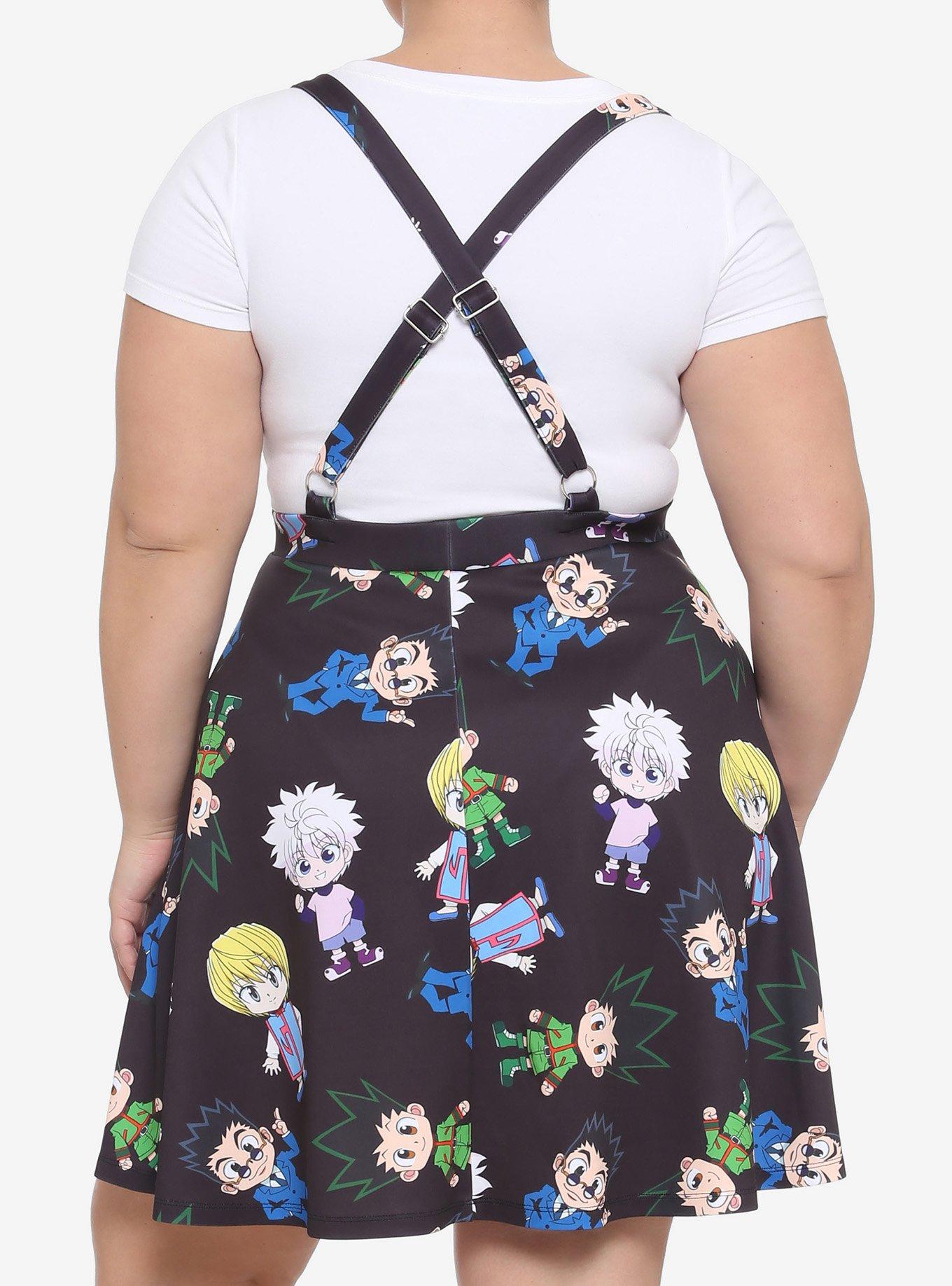 Hunter X Hunter Chibi Suspender Skirt Plus Size, MULTI, alternate