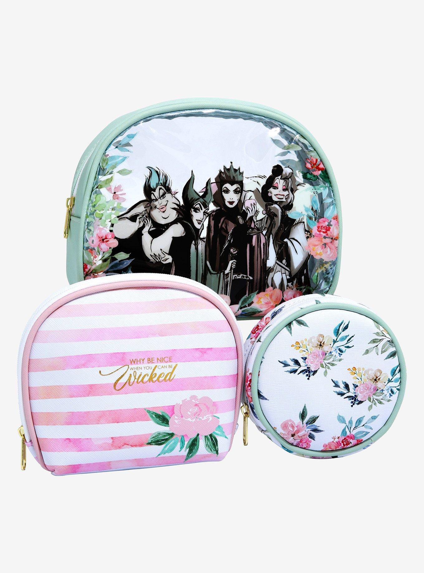 Disney Villains Floral Cosmetic Bag Set, , hi-res