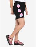 Hello Kitty Strawberries Biker Shorts Plus Size, PINK, alternate