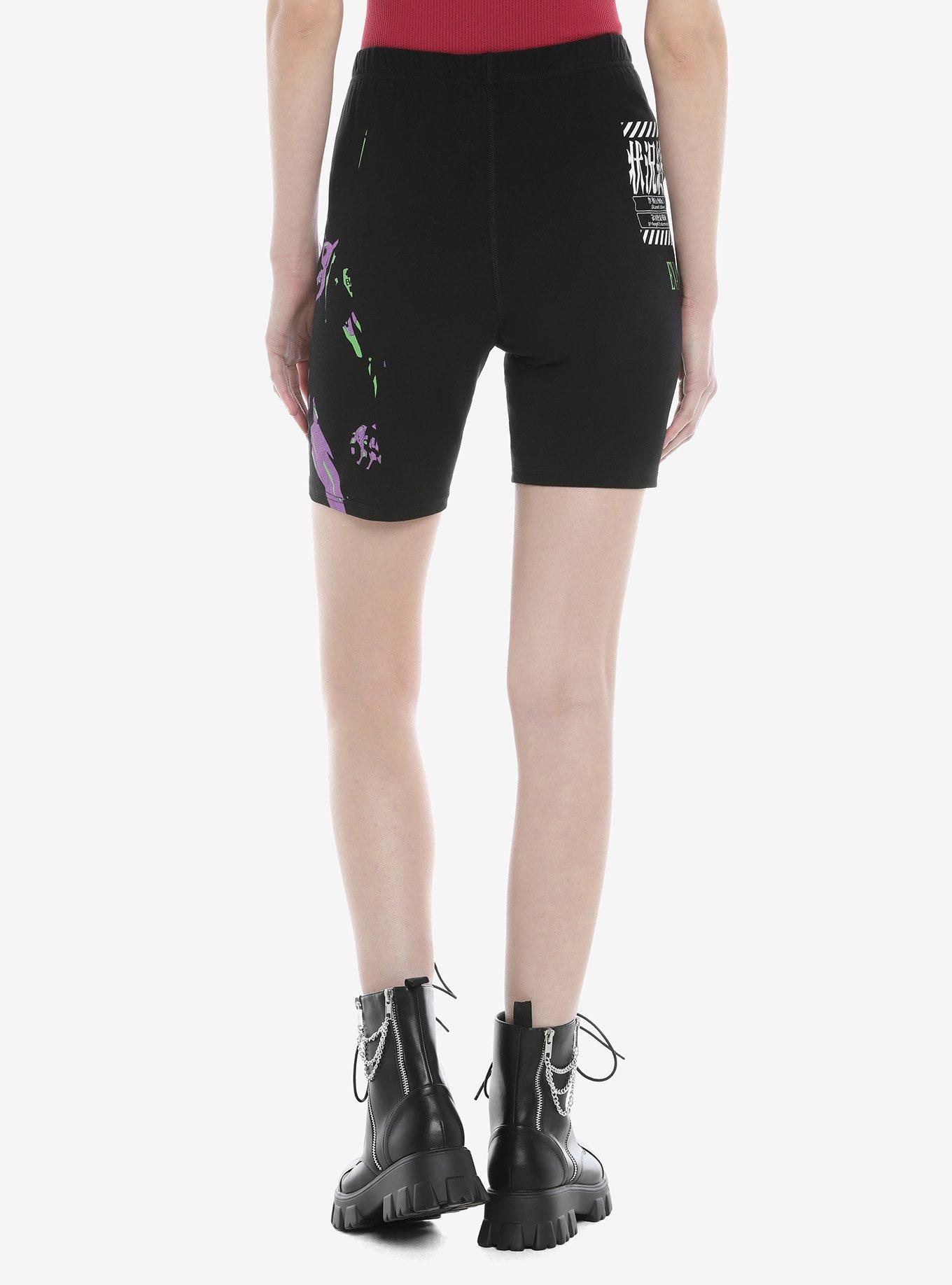 Neon Genesis Evangelion Eva Unit-01 Biker Shorts, MULTI, alternate
