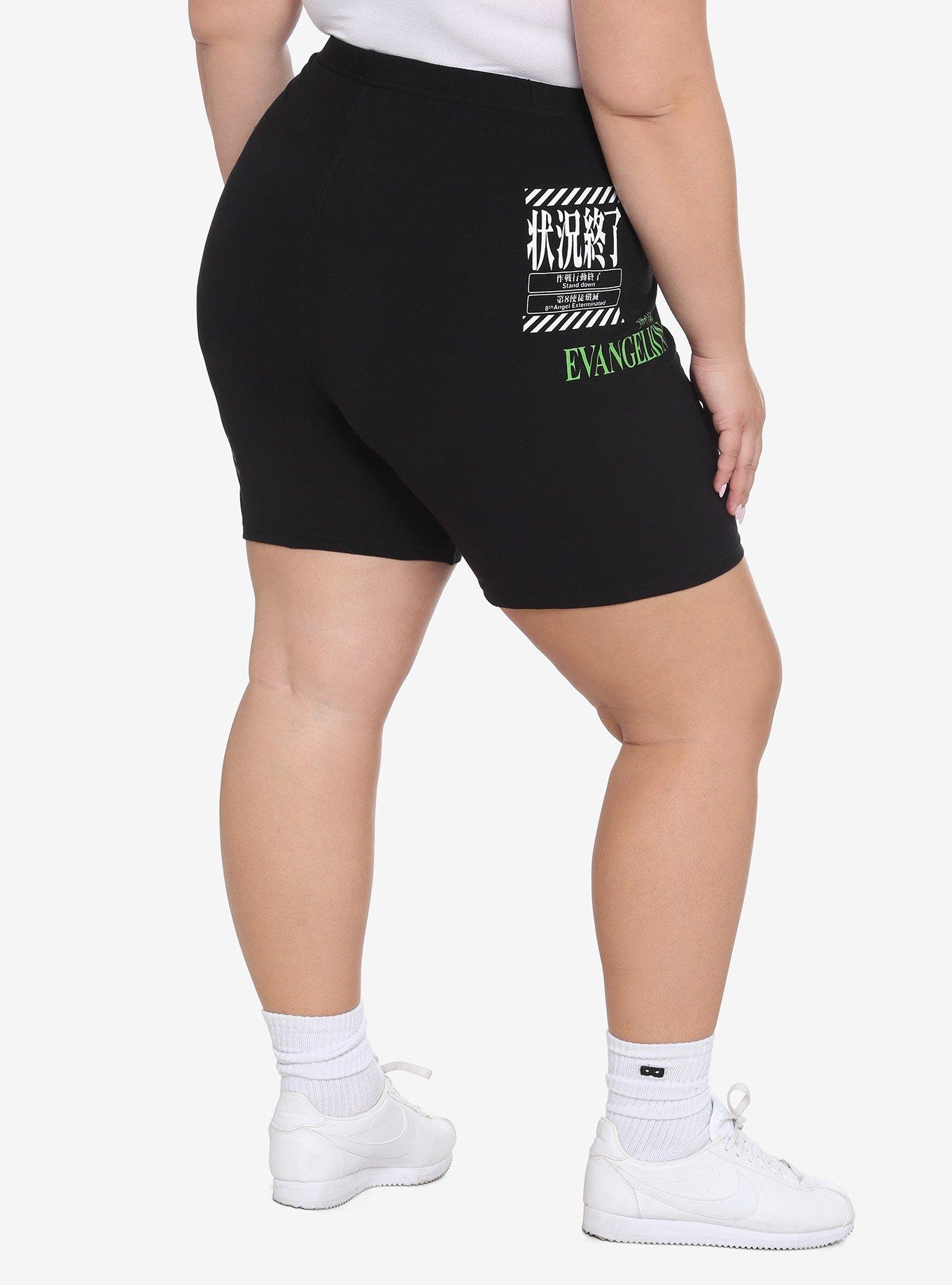 Neon Genesis Evangelion Eva Unit-01 Biker Shorts Plus Size, MULTI, alternate
