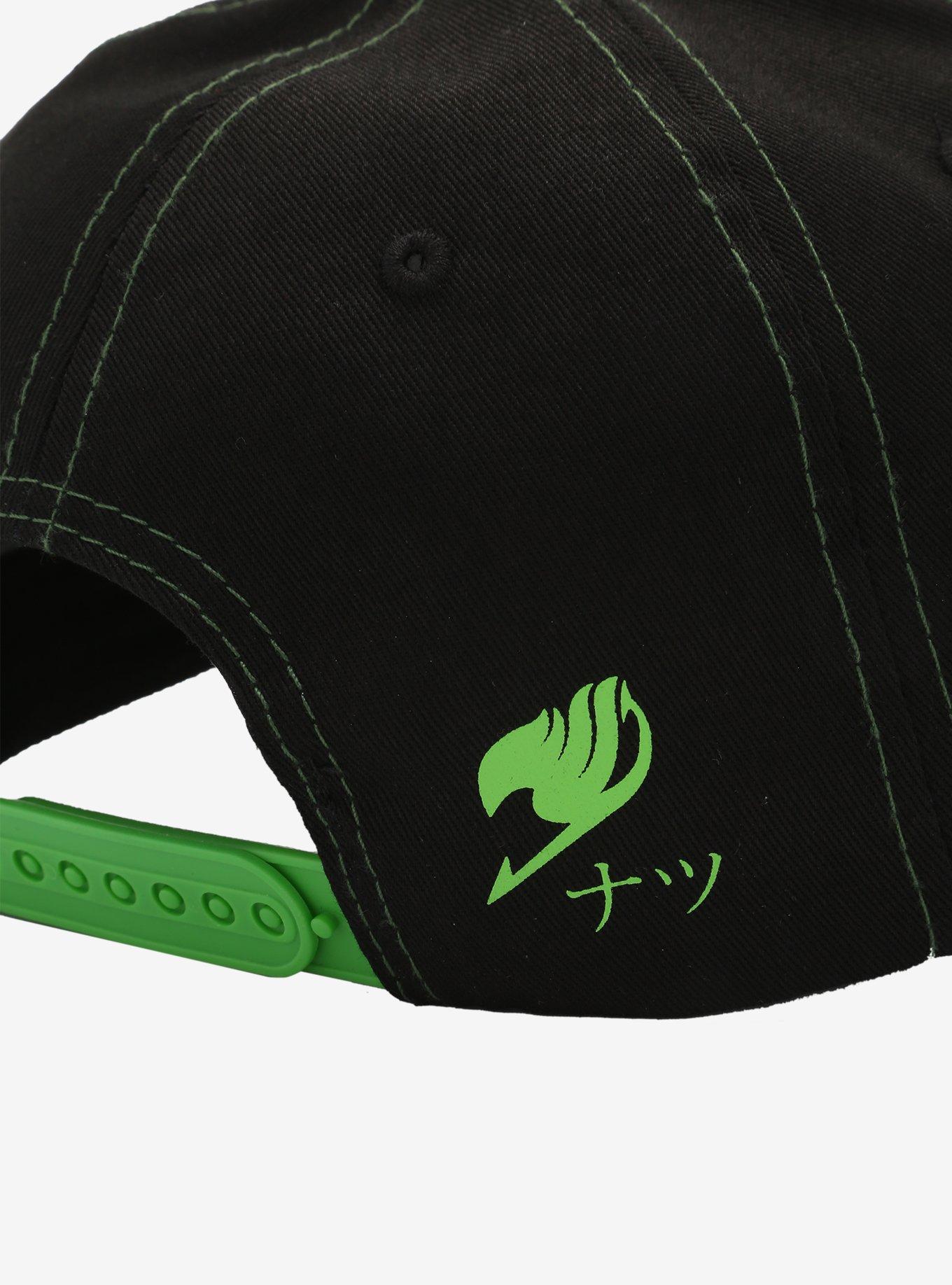 Fairy Tail Natsu Green Snapback Hat, , alternate