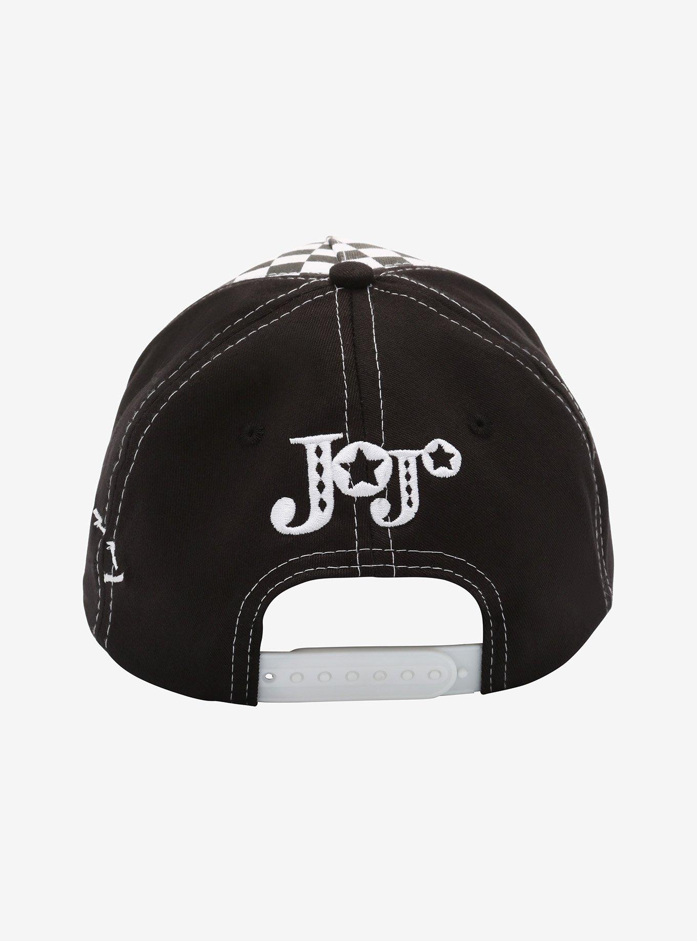 JoJo's Bizarre Adventure Chibi Jotaro Checkered Snapback Hat, , alternate