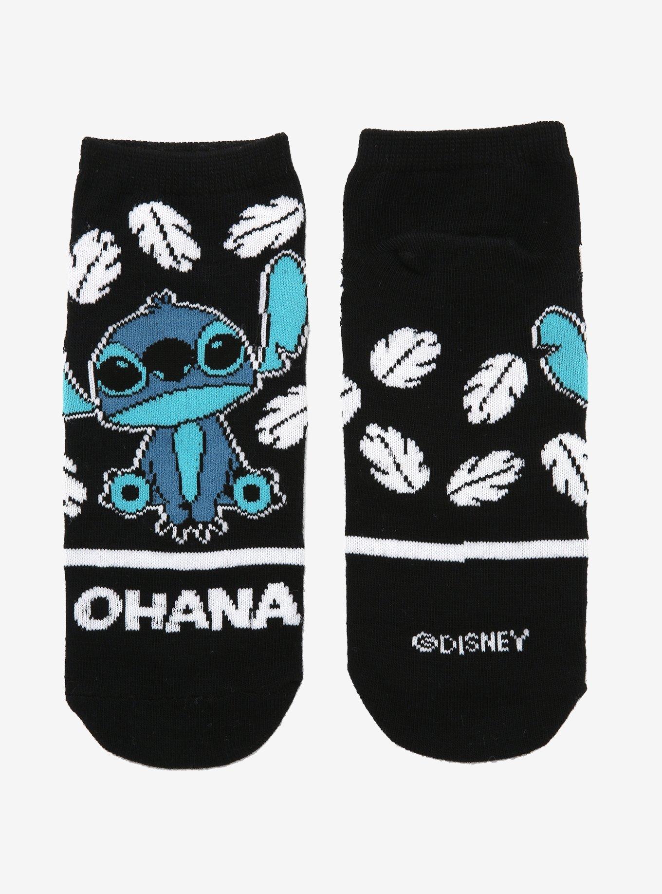 Disney Lilo & Stitch Ohana Stitch No-Show Socks, , alternate