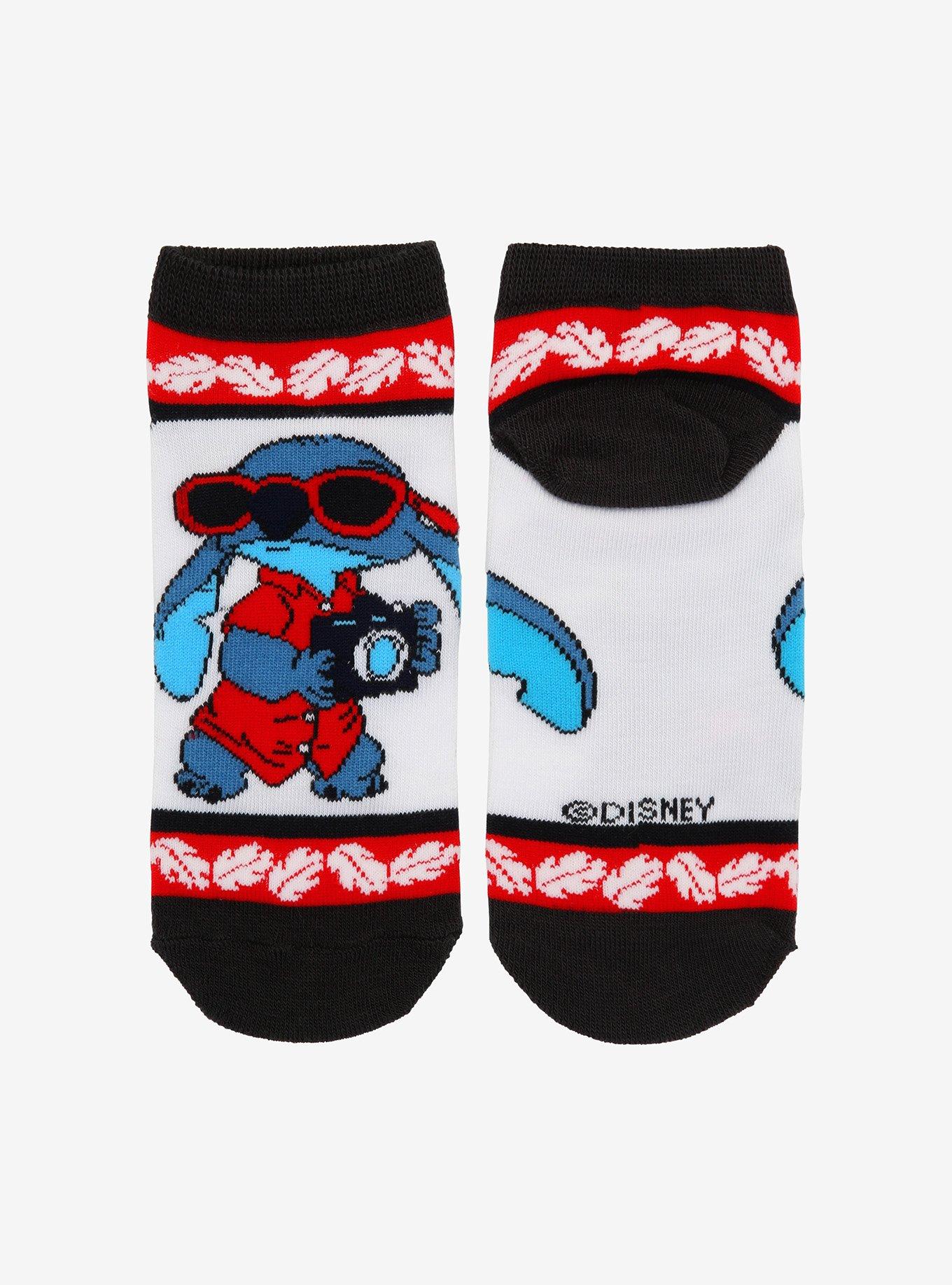 Disney Lilo & Stitch Camera Stitch No-Show Socks, , alternate