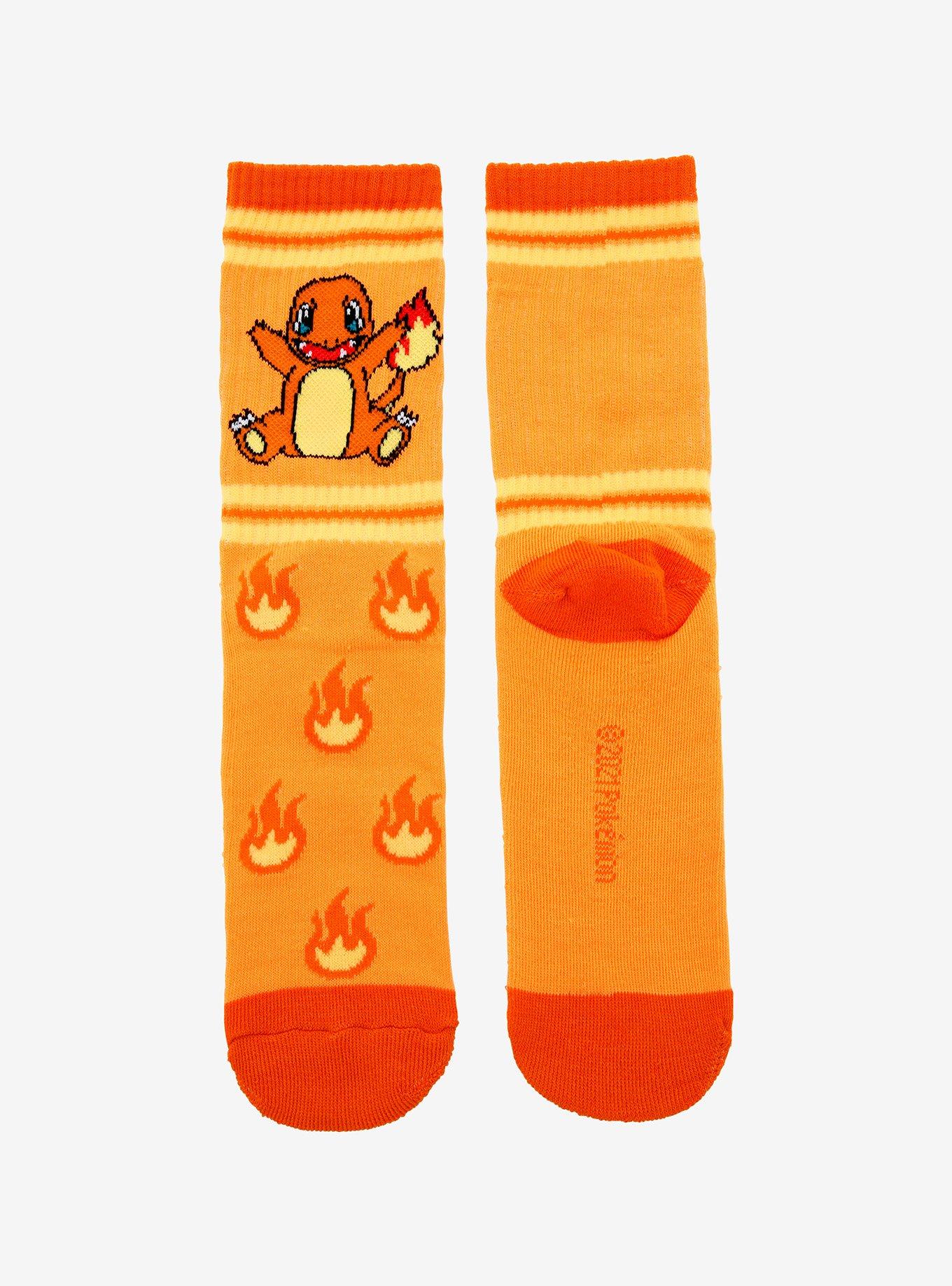 Pokemon Charmander Flame Crew Socks, , alternate