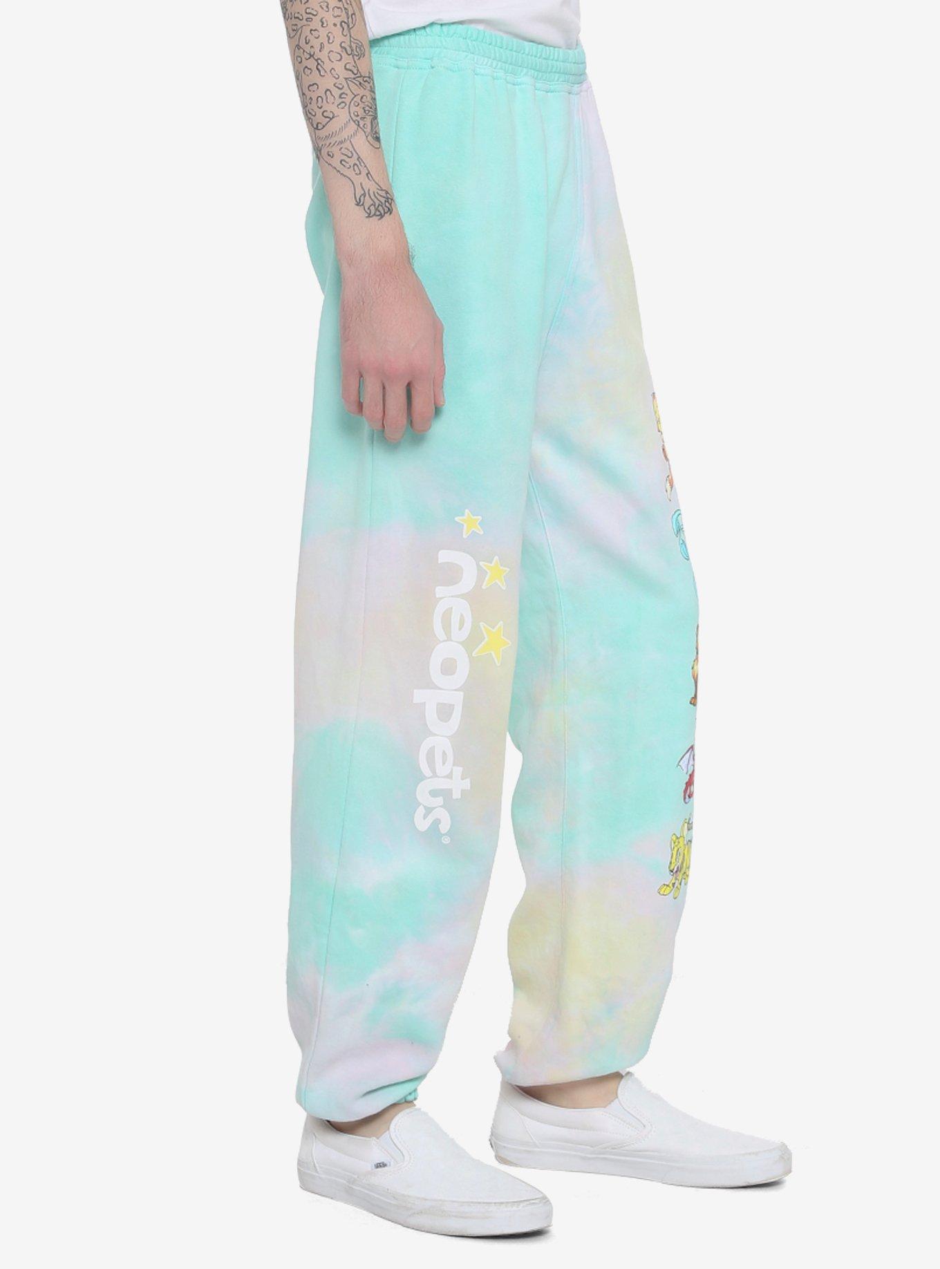 Neopets Tie-Dye Sweatpants, PINK, alternate