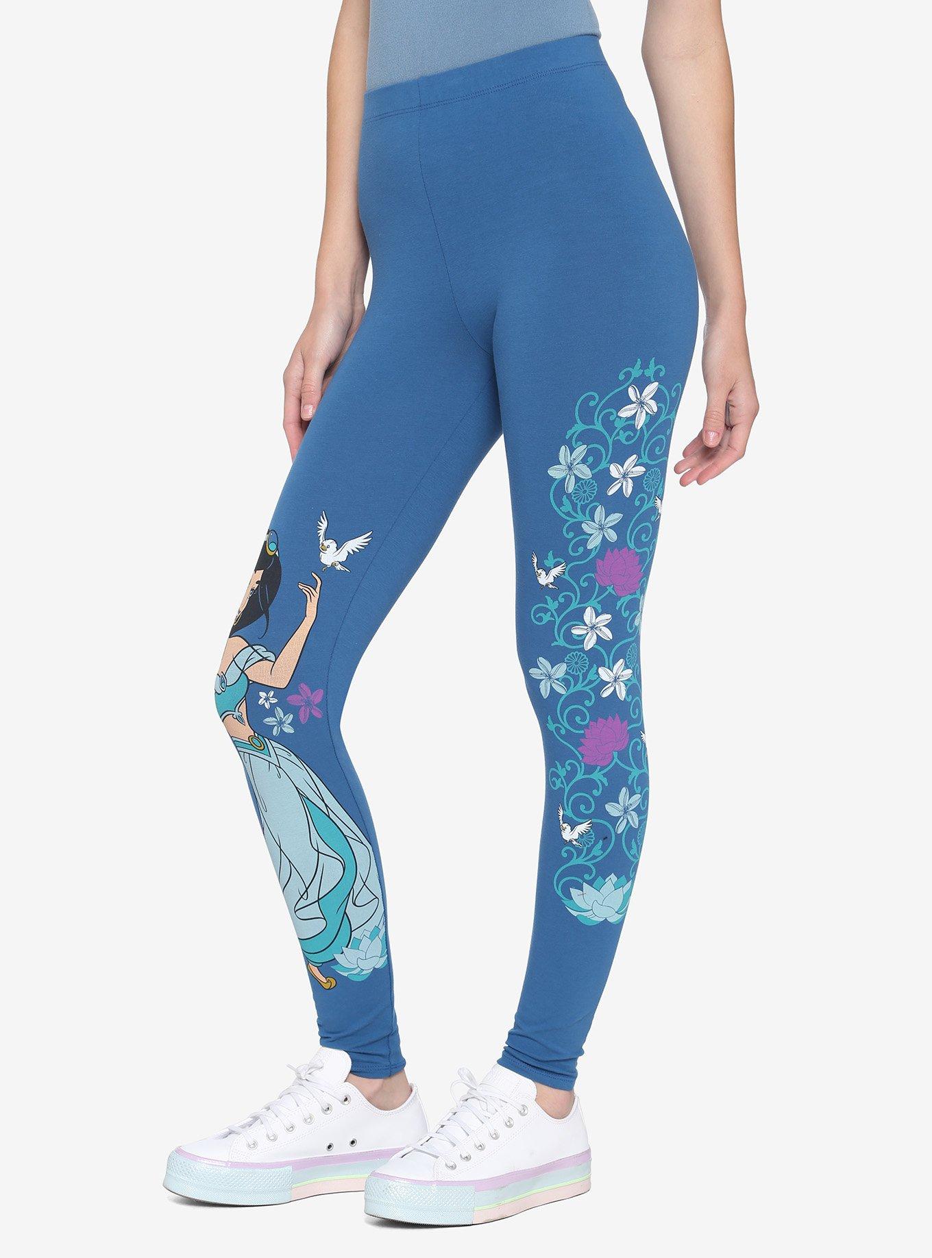 Disney Aladdin Jasmine Floral Leggings, MULTI, alternate