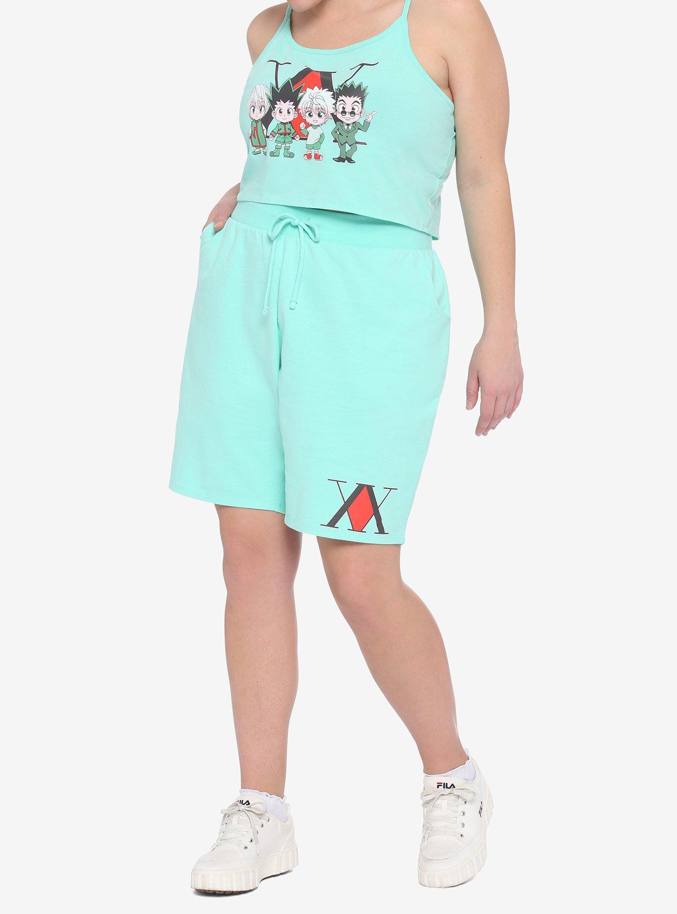 Hunter X Hunter Chibi Character Girls Lounge Set Plus Size, MULTI, alternate