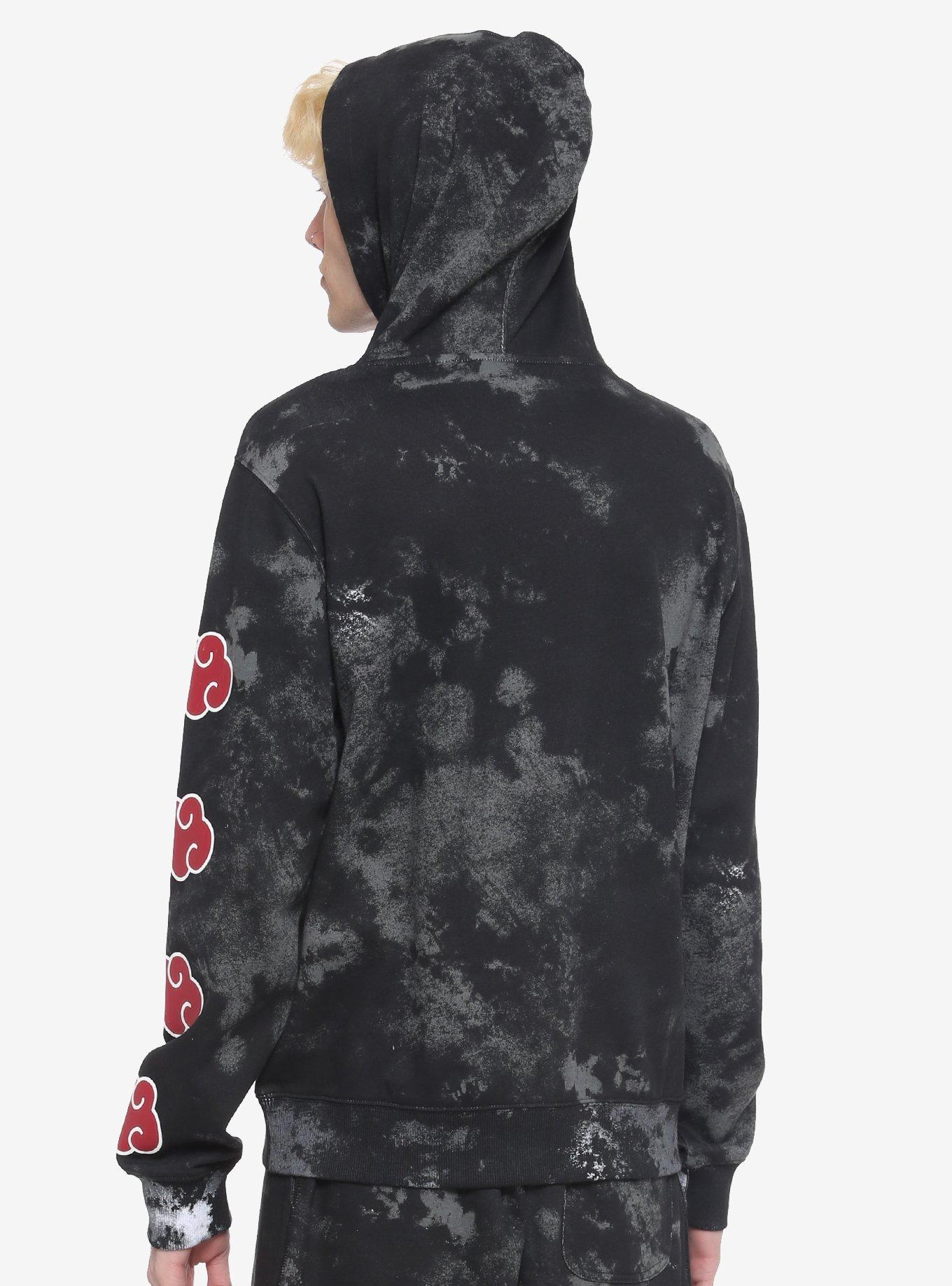 Naruto Shippuden Akatsuki Wash Hoodie & Volley Shorts Lounge Set, MULTI, alternate