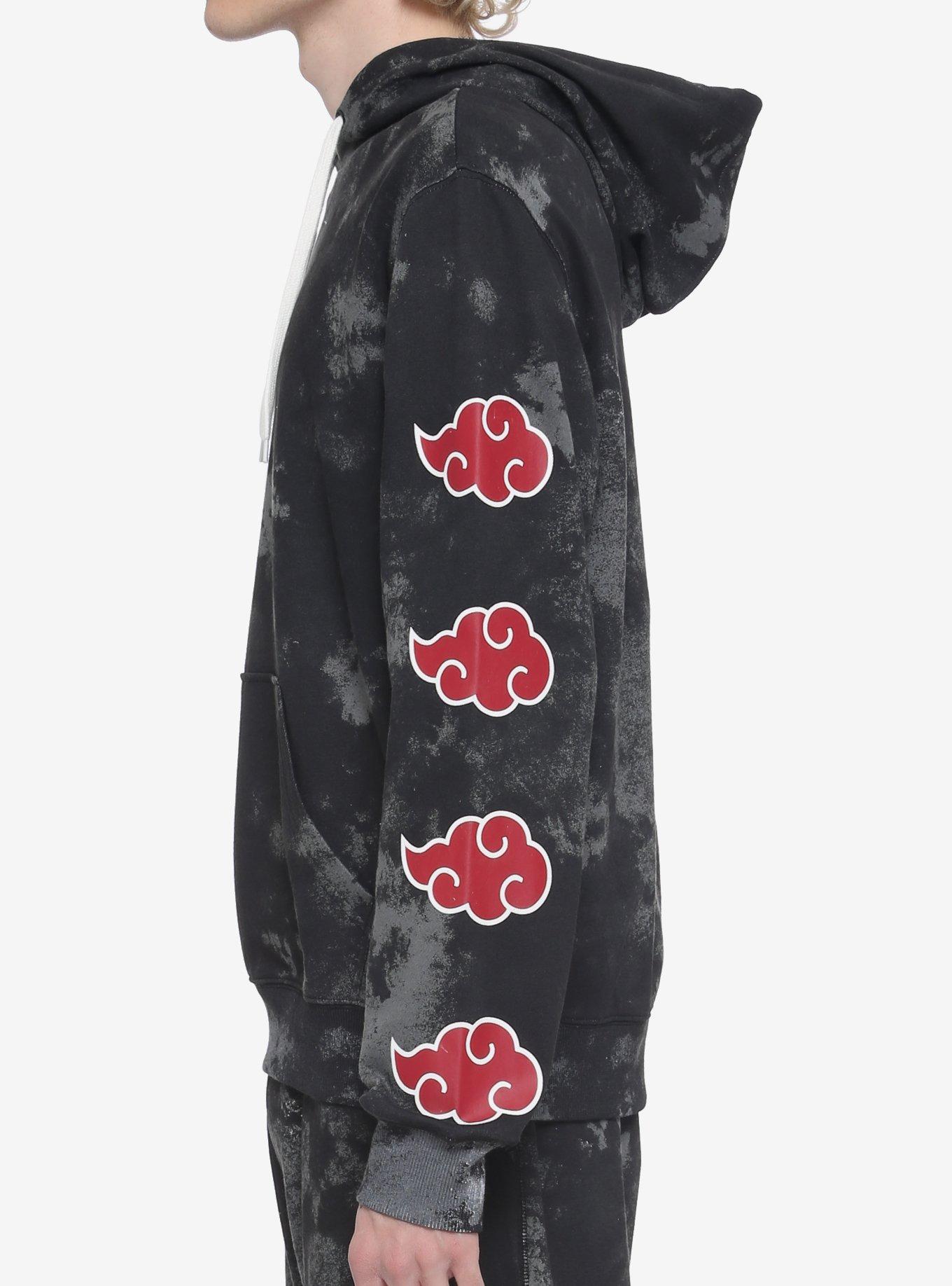 Naruto Shippuden Akatsuki Wash Hoodie & Volley Shorts Lounge Set, MULTI, alternate